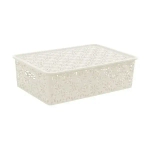 Корзинка Ромашки 7,5л 350х 245мм (слоновая кость)