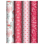 Упаковочная бумага глянц. 70*100см в ассорт. "Love"(MESHU)