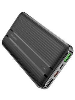 Внешний аккумулятор Borofone BJ9 10000 mAh (18W, 2USB, MicroUSB, Type-C, QC3.0, PD) Черный