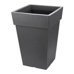 Кашпо ТУБУС 300мм 14л Графитовый (комплект 3 шт)