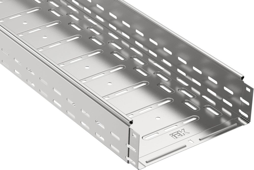 Лоток перфорированный 50х500х3000 RAL 9016 ESCA IEK