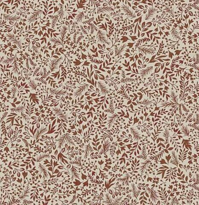 Мелкораппортный растительный дизайн с листьями