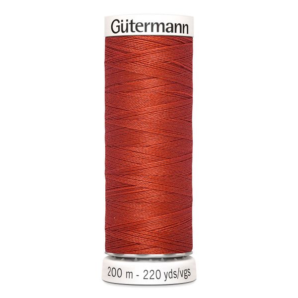 Нитки универсальные Gutermann Sew-all 100 (200 метров), 5 кат. | 589 кирпичный