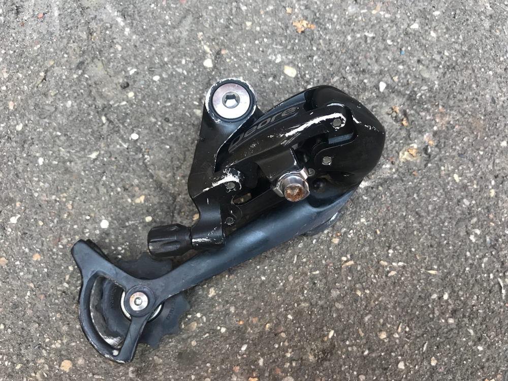 Переключатель задний Shimano Deore  9 скоростей бу (  9 sp )