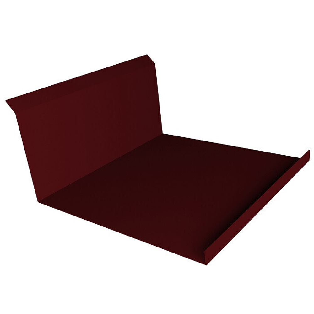 Планка примыкания нижняя Grand Line Satin Ral 3005 260х122 мм резка