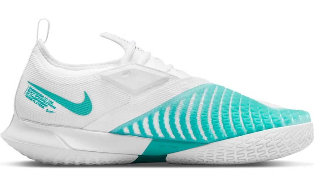 Мужские кроссовки теннисные Nike React Vapor NXT - white/washed teal habanero/red