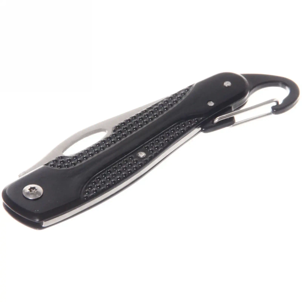 Нож универсальный ТУРИСТМАСТЕР, складной 17 см с карабином, блистер 199