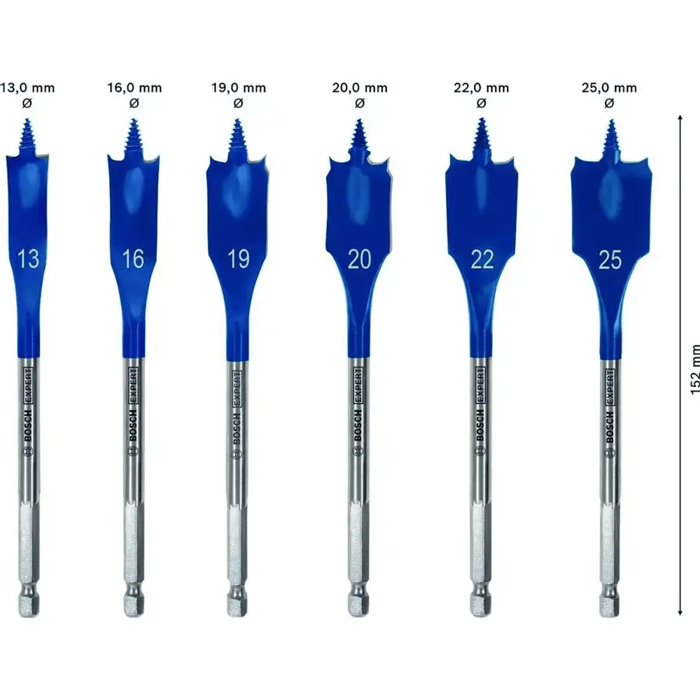 Набор свёрл по дереву 13—25 мм ExpertSelfCut Speed BOSCH 2608900333