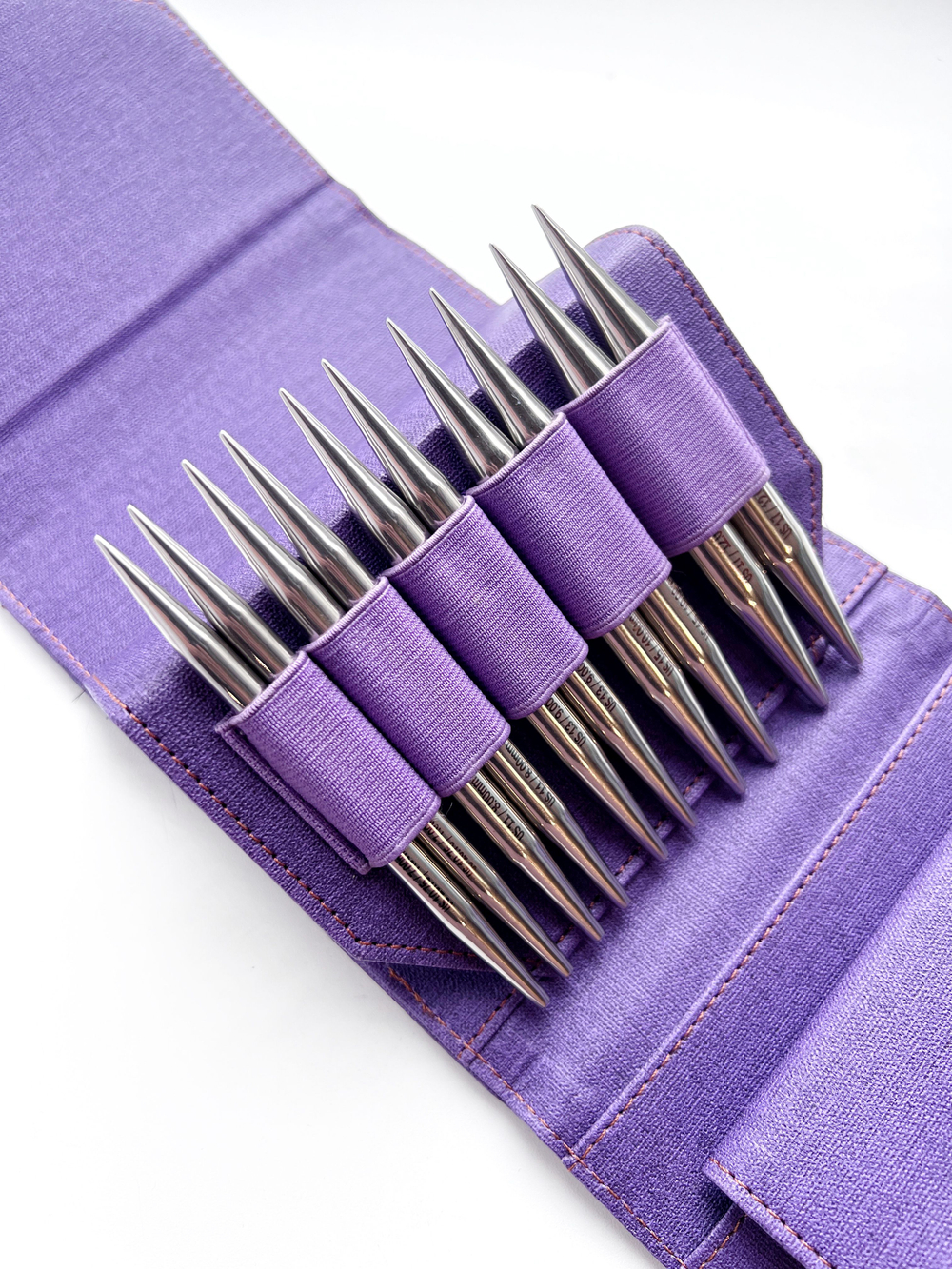 Набор съемных укороченных спиц 9см/9пар Flight Standard Purple Lykke