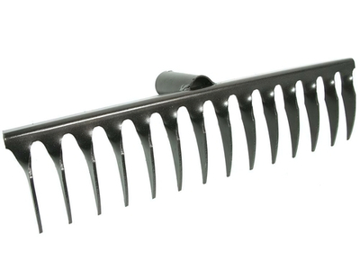 Грабли прямые 14-ти зубые без черенка эмаль ГП-14