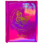 Дневник 1-11 класс 48 л., обложка кожзам (твердая), фольга, BRAUBERG HOLIDAY, "БАБОЧКА", 105985