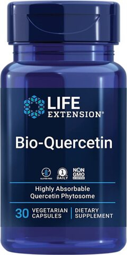Life Extension, Био-Кверцетин, Bio-Quercetin, 30 вегетарианских капсул