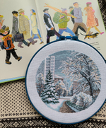 Набор для вышивания крестом Искусница "Белоснежный город"