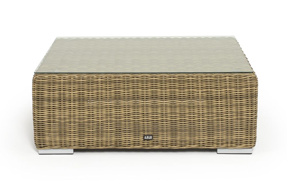 "Капри" журнальный столик плетеный, цвет соломенный