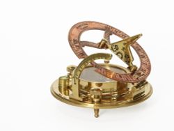 Nautical Морской компас в кожаном футляре