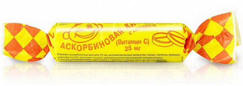 Аскорбиновая кислота с сахаром крутка №10