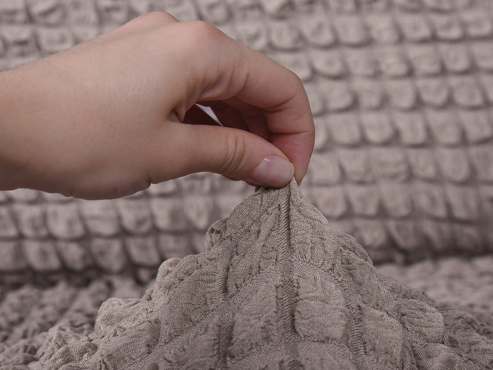 Чехол на трехместный диван без подлокотников Модерн, цвет Капучино