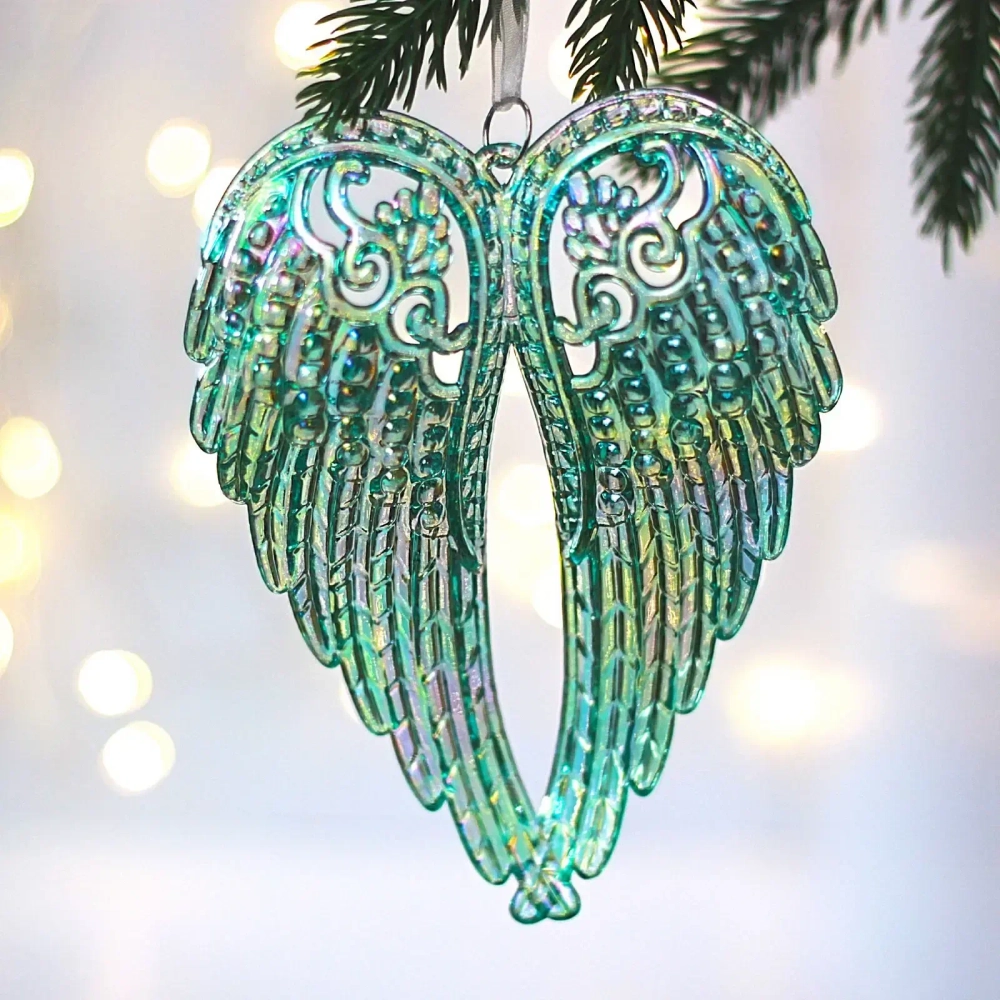 Подвеска «Крылья ангела» 11*15 см, Зелёный