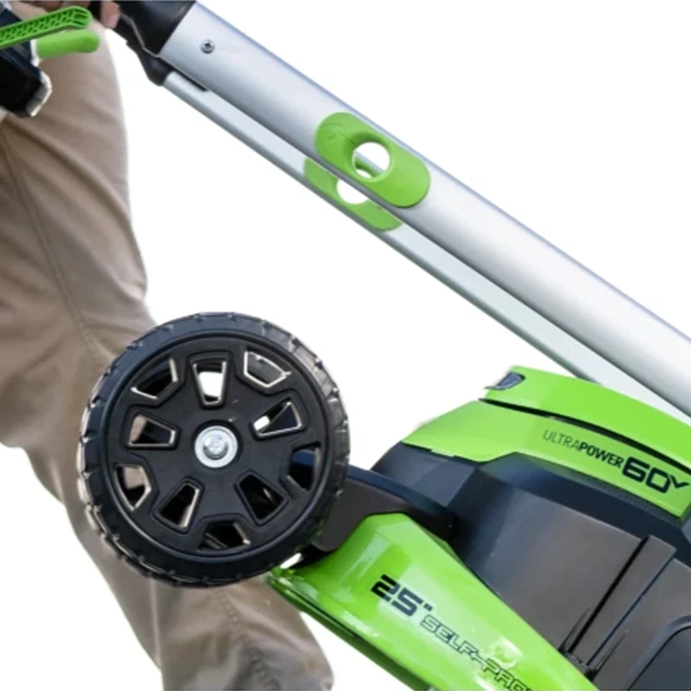 Аккумуляторная газонокосилка Greenworks GD60LM612K5 60В (2 x 5 Ач, ЗУ) нож 61 см, 2519107U2G