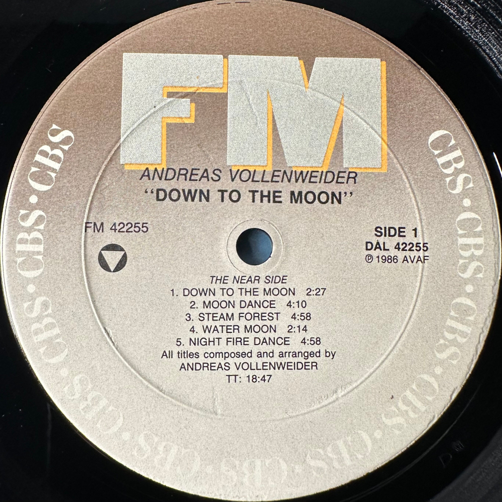 Andreas Vollenweider ‎– Down To The Moon (США 1986г.)