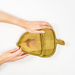 Менажница деревянная из сибирского кедра для подачи блюд и закусок с гравировкой "ПУМБА". MG132