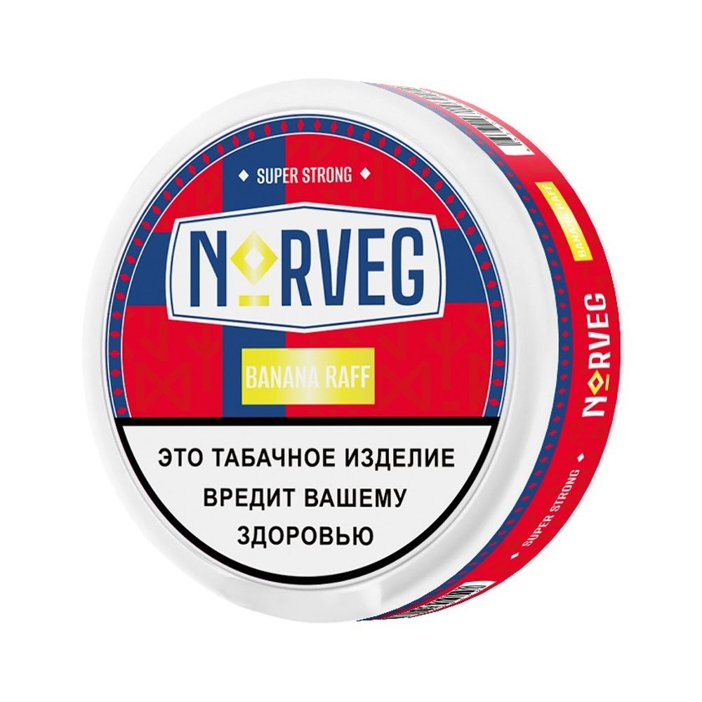 Жевательный табак Norveg Super Strong - Banana Raff, 10 гр