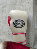 Боксерские перчатки мексиканские Arcade Beige/Red NEW