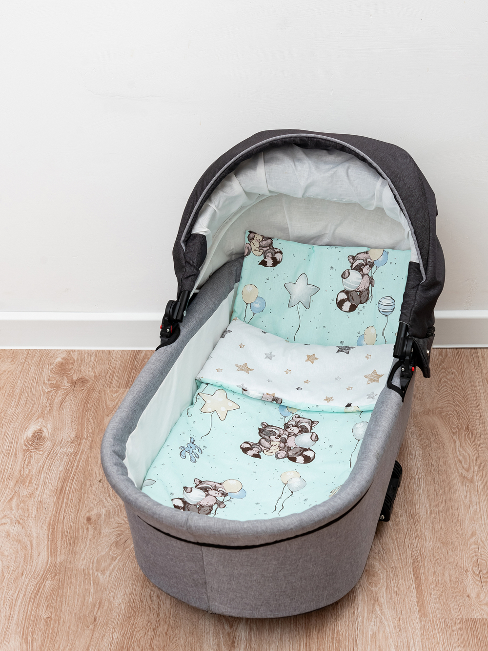 Комплект в коляску двухсторонний Еноты