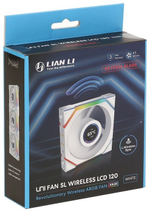 LIAN LI Uni Fan SL Wireless LCD 120 ARGB Reverse Blade 12RSLLCD1W1W