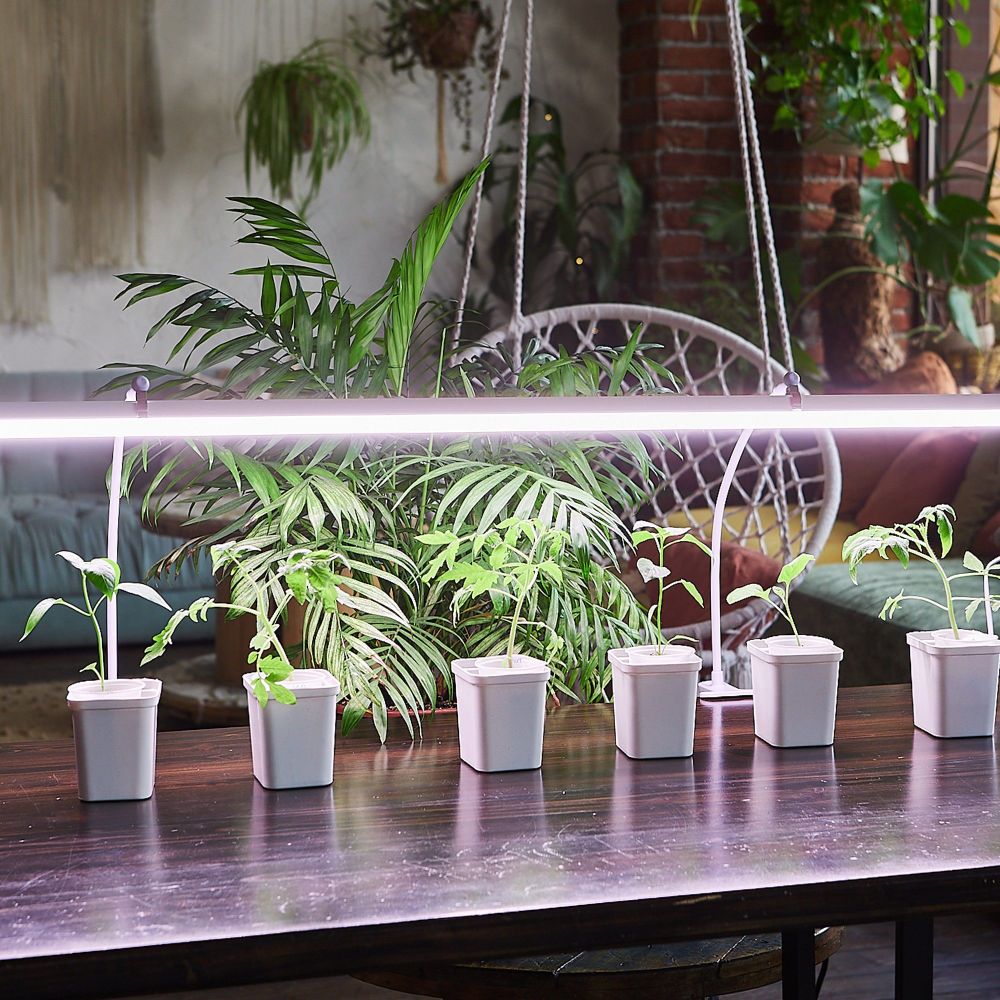 UFP-M02C-450 WHITE POLYBAG SET2 Подставка для светильника ULI-P. на прищепке. длина трубки 450мм. набор из 2шт. Белая. ТM ФитоЛето