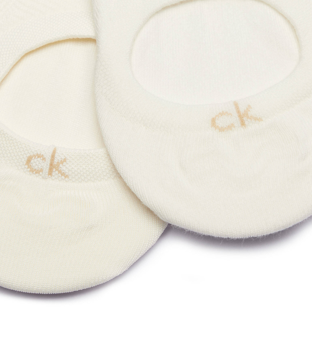 Носки/носки-следы 2 пары Calvin Klein - экрю(701232644)