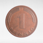 Germany, 1 Pfennig, 1985, (Stuttgart Mint - "F"), VF