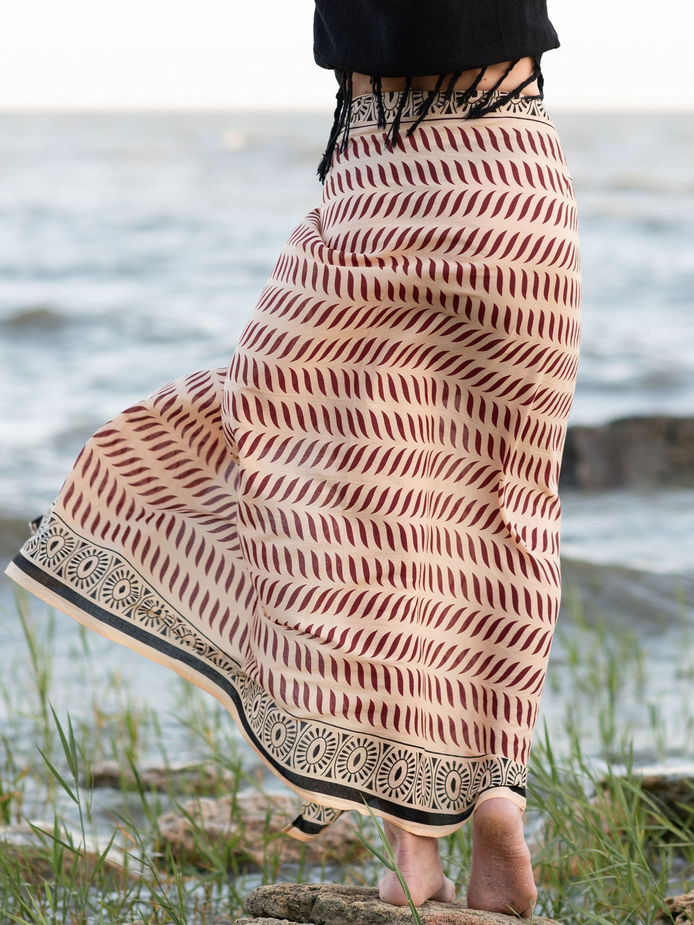 Легкий шарф-платок