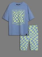 Летний костюм для девочки с велосипедками