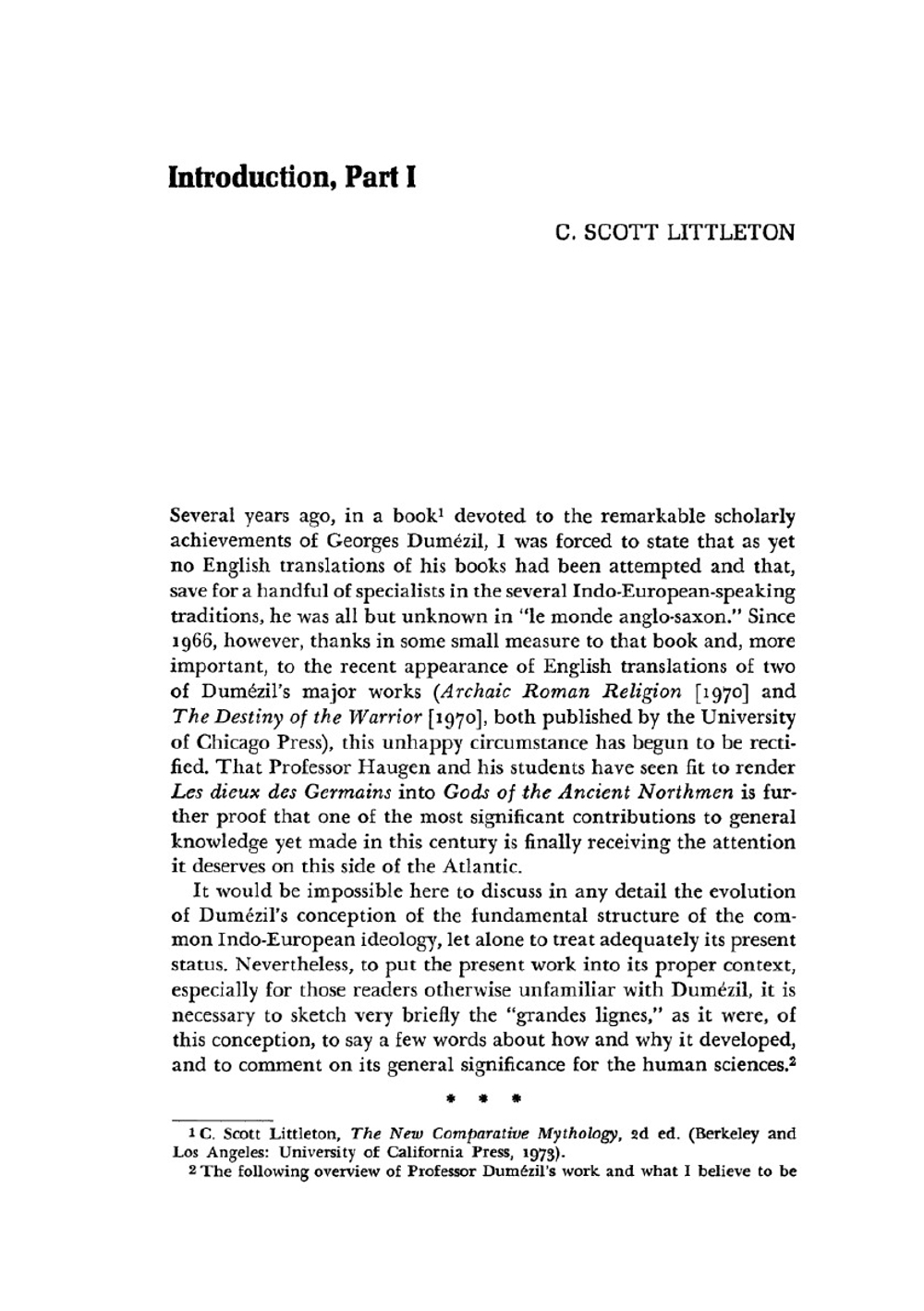 Gods of the Ancient Northmen | G. Dumézil