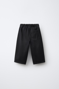 ZARA ДЖИНСЫ WAIST LOOSE, ЧЕРНЫЙ