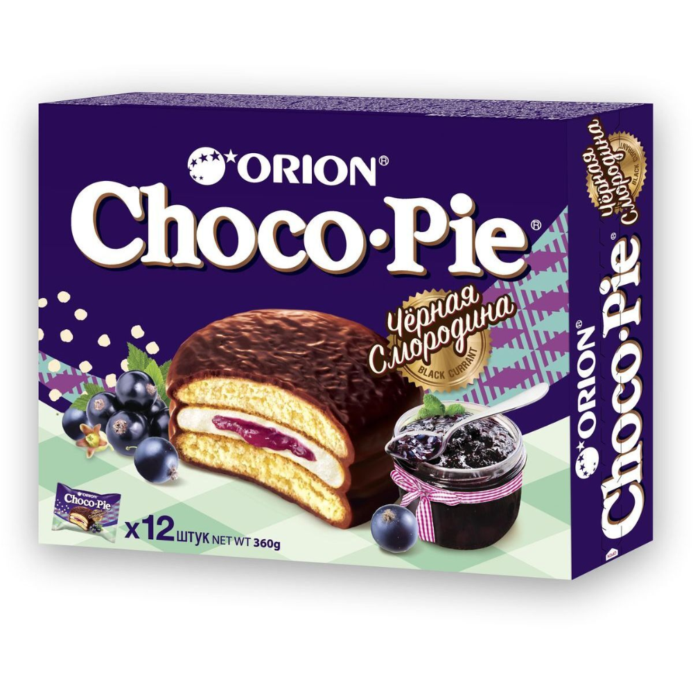 Пирожное Choco-Pie Черная смородина 360 гр