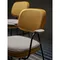 Стул с подлокотниками pea, велюр, желтый/бежевый