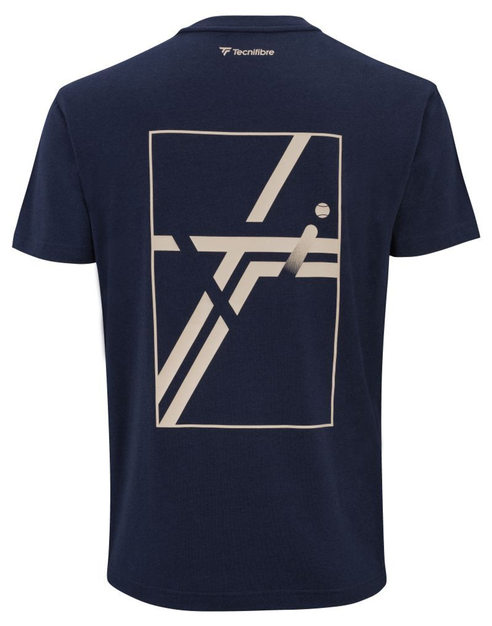 Мужская теннисная футболка Tecnifibre Graphic 2025 - marine