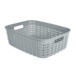 Корзинка для хранения Plast Team Melange 3л 268х195х90 мм серый шторм