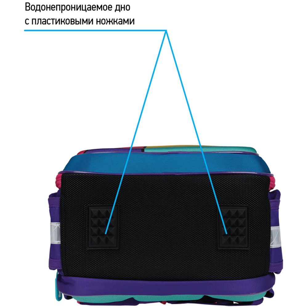 Ранец Berlingo Expert Light Pink blocks 38х28х15с 3 отд., с анатомической спинкой