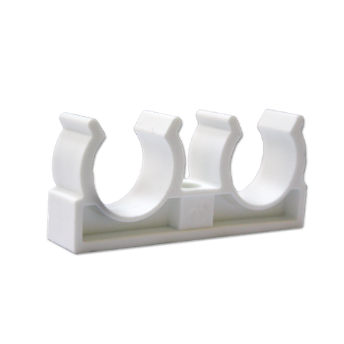 Опора двойная Ø 25 ППР (белый)