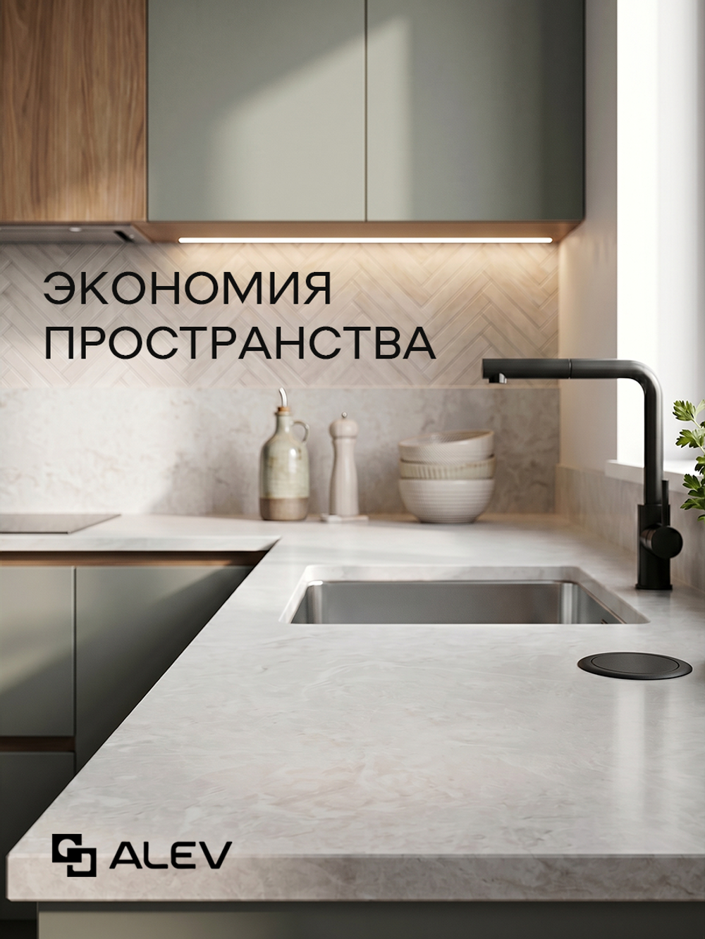 Вертикальная тройная розетка, Серебристая
