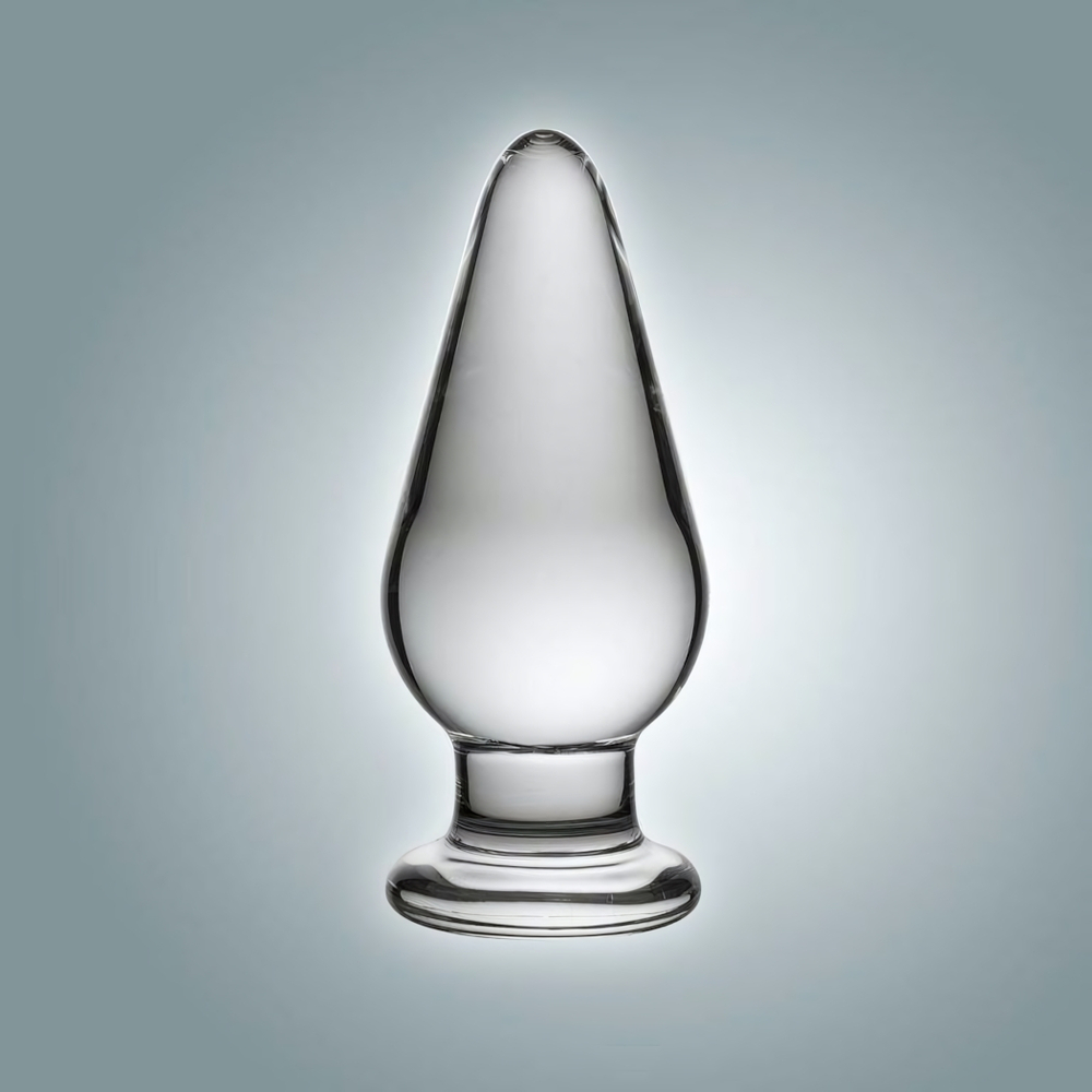 Анальная втулка из стекла - 11 см. (Цвет: прозрачный)