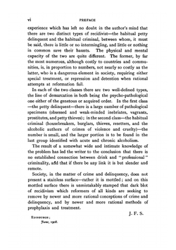 Recidivism: habitual criminality, and habitual petty delinquency. A problem in sociology, psycho-pathology and criminology | J. F. Sutherland