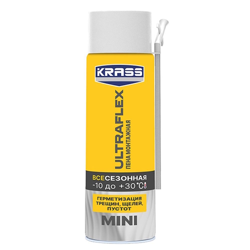 Пена монтажная KRASS ULTRAFLEX  MINI  250мл  всесезонная * новинка