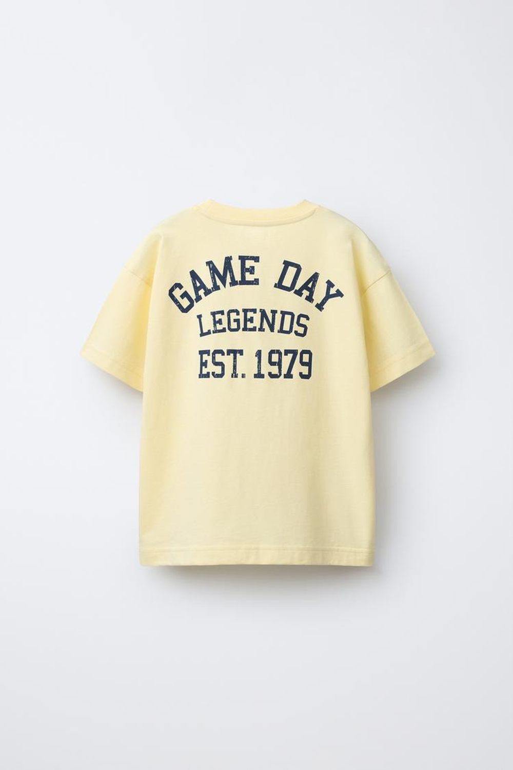 ZARA ФУТБОЛКА С НАДПИСЬЮ И СПОРТИВНЫМ ДИЗАЙНОМ, ЖЕЛТЫЙ