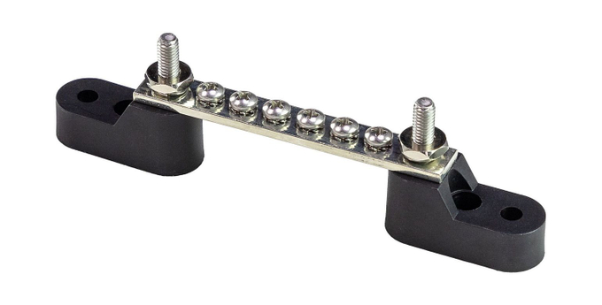 Колодка распределительная электромонтажная с защитной крышкой, 6 контактов