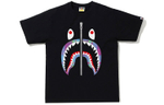 A Bathing Ape Check Shark Tee черный