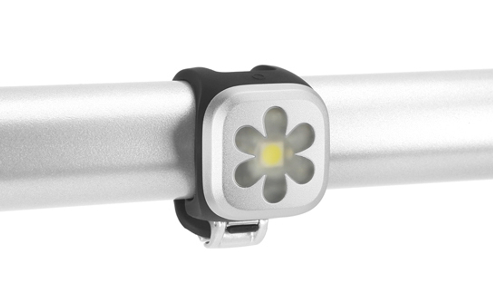Велофонарь Knog Blinder 1 Flower Red LED задний / красный светодиод 11297 серебристый